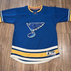 NHL‎ Hockey St Louis Blues Youth Size L/XL Blue/Yellow Jersey